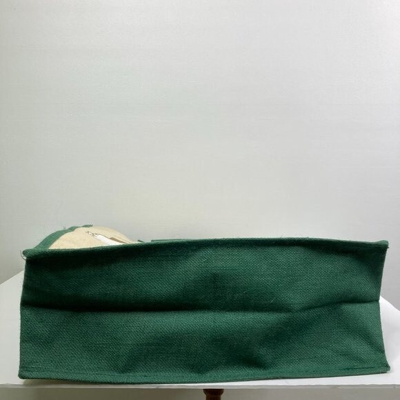 Vintage Handpainted Burlap Bag Christmas Angels Artist Signed Teresa Thibault - Picture 13 of 14